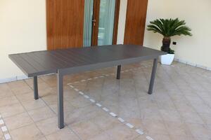 DEXTER - tavolo da giardino allungabile in alluminio 160/240x90