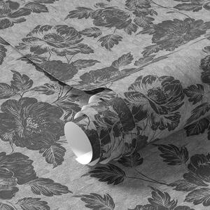 Carta da parati Fiori scuri, Parati fiori e piante classici, a00129 : Uwalls.it