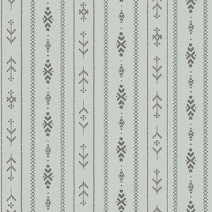 Carta da parati Motivo etnico con motivi nei colori grigio e menta, Parati geometrica classici, Parati geometrica a righe classici, a00138 : Uwalls.it