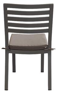 DEXTER - set tavolo da giardino allungabile 160/240x90 compreso di 6 sedie in alluminio