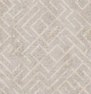 Carta da parati Motivo retrò su sfondo grigio e beige, Parati classici in stile scandinavo, a00142 : Uwalls.it