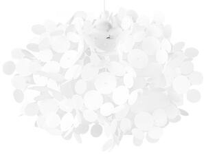 Lampadario con Paralume Decorativo Irregolare Bianco Beliani