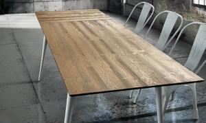 BRIAN - tavolo da pranzo moderno allungabile in abete spazzolato 85x140/190