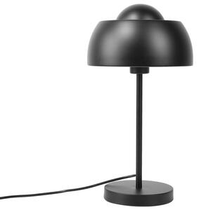 Lampada da tavolo rotonda in metallo nero in stile industriale con paralume a cupola Beliani