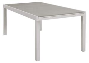 TRIUMPHUS - set tavolo da giardino allungabile 180/240x100 compreso di 6 poltrone in alluminio e polywood