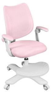 Mark Adler Junior 4.6 Pink | Sedia da scrivania per bambini Sedia girevole ergonomica | Poggiapiedi | Profondità di seduta regolabile | Braccioli regolabili