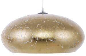 Lampada a Sospensione lampadario Vintage in Metallo dorato illuminazione Beliani