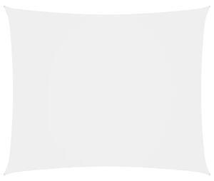 Parasole a Vela Oxford Rettangolare 6x8 m Bianco