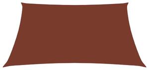 Parasole a Vela Tessuto Oxford Rettangolare 2,5x4,5m Terracotta