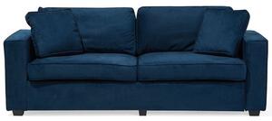 Cuscini decorativi con braccioli colore blu per divano a 3 posti Beliani