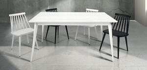 BRIAN - tavolo da pranzo moderno allungabile in abete spazzolato 85x140/190