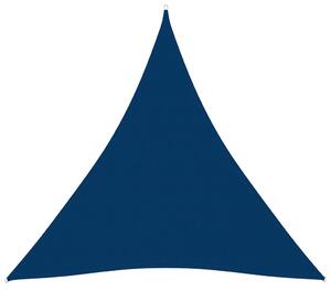 Parasole a Vela Oxford Triangolare 5x7x7 m Blu