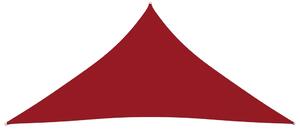 Parasole a Vela Oxford Triangolare 4,5x4,5x4,5 m Rosso
