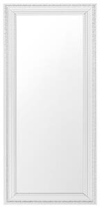 Specchio da parete in color bianco/argento 50 x 130 cm Beliani