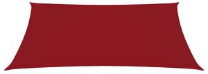Parasole a Vela Oxford Rettangolare 2x4 m Rosso