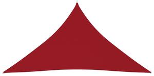 Parasole a Vela Oxford Triangolare 4x5x5 m Rosso