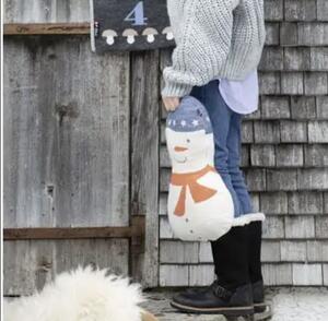 David Fussenegger Cuscino Pupazzo di Neve in cotone 30x40 cm