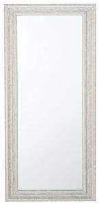 Specchio da parete in color beige/argento 50 x 130 cm Beliani