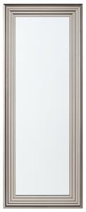 Specchio da Parete Argento 50 x 130 cm Rettangolare Moderno Semplice Minimalista Beliani