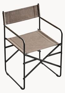 Sedia con braccioli in pelle Silhouette, pieghevole