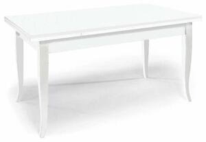 DONNY - tavolo da pranzo allungabile in legno massello 80x80/115/150