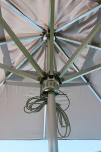 ABACUS - ombrellone da giardino 3x3 palo centrale in alluminio