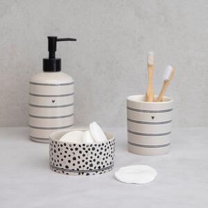 Bastion Collection Dispenser per Sapone Stripes in Ceramica