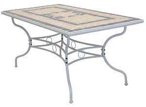 VENTUS - set tavolo giardino in Mosaico 160x90 con 4 sedie e 2 poltrone