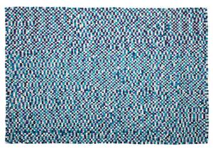 Tappeto rettangolare blu-bianco 160 x 230 cm Beliani