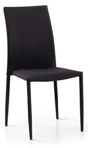 Sedia Con Ottomana In Flanella Viola 247SHOPATHOME – Design Contemporaneo Wingback Con Base Cromata Per Soggiorno
