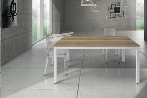 BENSON - tavolo da pranzo moderno in rovere nodato 90x140/190