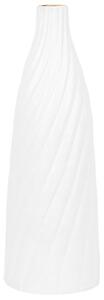 Vaso decorativo bianco 54 cm in ceramica minimalista moderno arredamento scandinavo Beliani