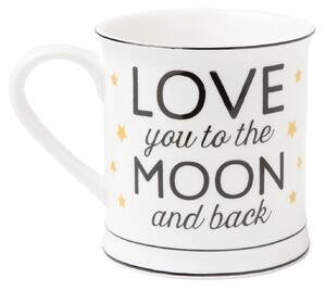 Sass & Belle Mug con scritta Love You to the Moon and Back