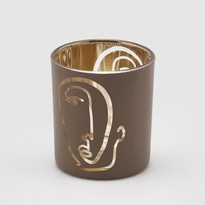 Portacandela Abstract Tortora h8xø7 cm - EDG Enzo De Gasperi