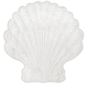 Tovaglietta a forma di Conchiglia in cotone Bianco - Blanc MariClo'