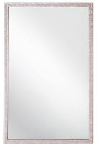 Specchio sospeso da parete rosa chiaro 60 x 90 cm Soggiorno moderno contemporaneo Beliani