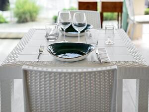 CALIGOLA - tavolo da giardin in wicker 150x90 da giardino