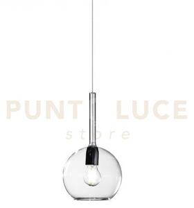 Lampadario a sospensione vetro 1555 medio trasparente 1 luce attacc
