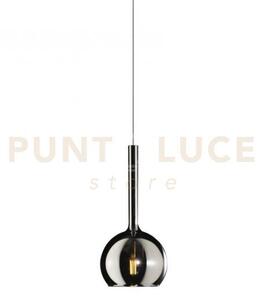Lampadario a sospensione vetro 1555 piccolo cromo 1 luce attacco e2