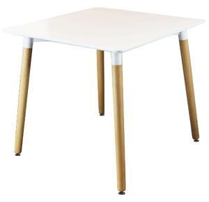 THOMAS - tavolo in legno e abs 80x80