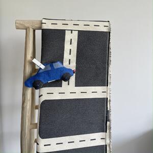 David Fussenegger Tappeto per bambini Pista Macchinine in cotone riciclato 70x120 cm