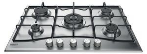 Hotpoint Ariston PCN 753N T/IX/HA Piano Cottura 5 Fuochi a Gas (1 Tripla Corona) 75 cm colore Inox