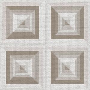 Carta da parati Motivo geometrico tridimensionale in grigio e beige, Parati classici in stile scandinavo, a00187 : Uwalls.it