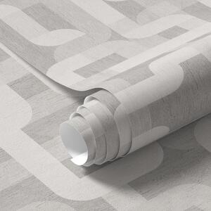 Carta da parati Moderno motivo grafico con linee curve, Parati classici 3D, a00190 : Uwalls.it