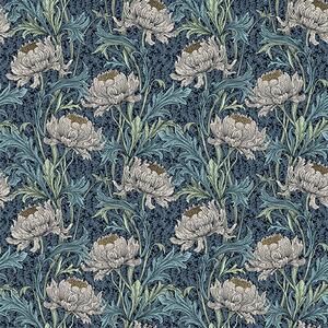 Carta da parati Peonie vintage su sfondo scuro, stile floreale gotico, Parati fiori e piante classici, a00233 : Uwalls.it