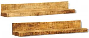 Mensole a muro in legno massiccio 2 articoli
