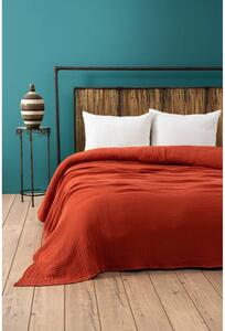 Copriletto in mussola color mattone 220x250 cm Muslin - Mijolnir