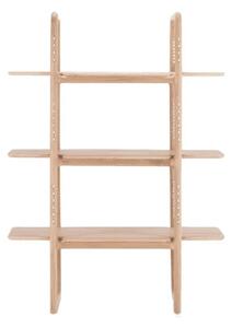 Libreria in legno massiccio di rovere, altezza 140 cm Muse - Gazzda
