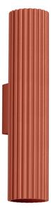 Lampada da parete color mattone Gleam – Sollux