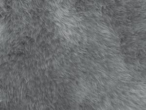 Tappeto in pelle grigio chiaro Pelle di montone soffice copriletto soggiorno camera da letto Beliani